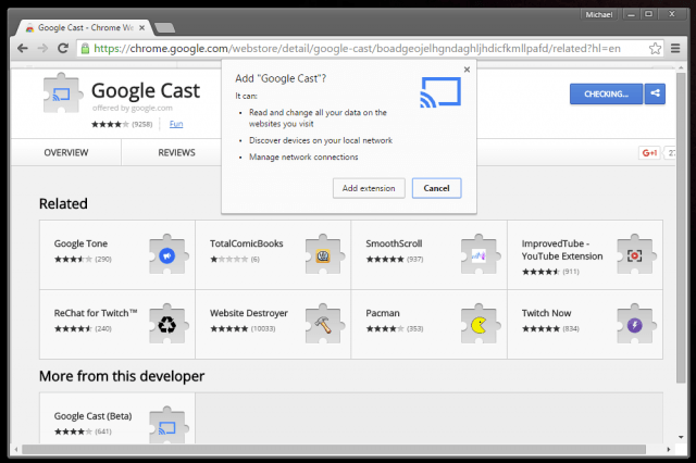 Download google cast extension